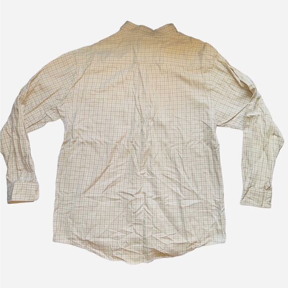 Nautica cream plaid shirt size L - Picture 2 of 4